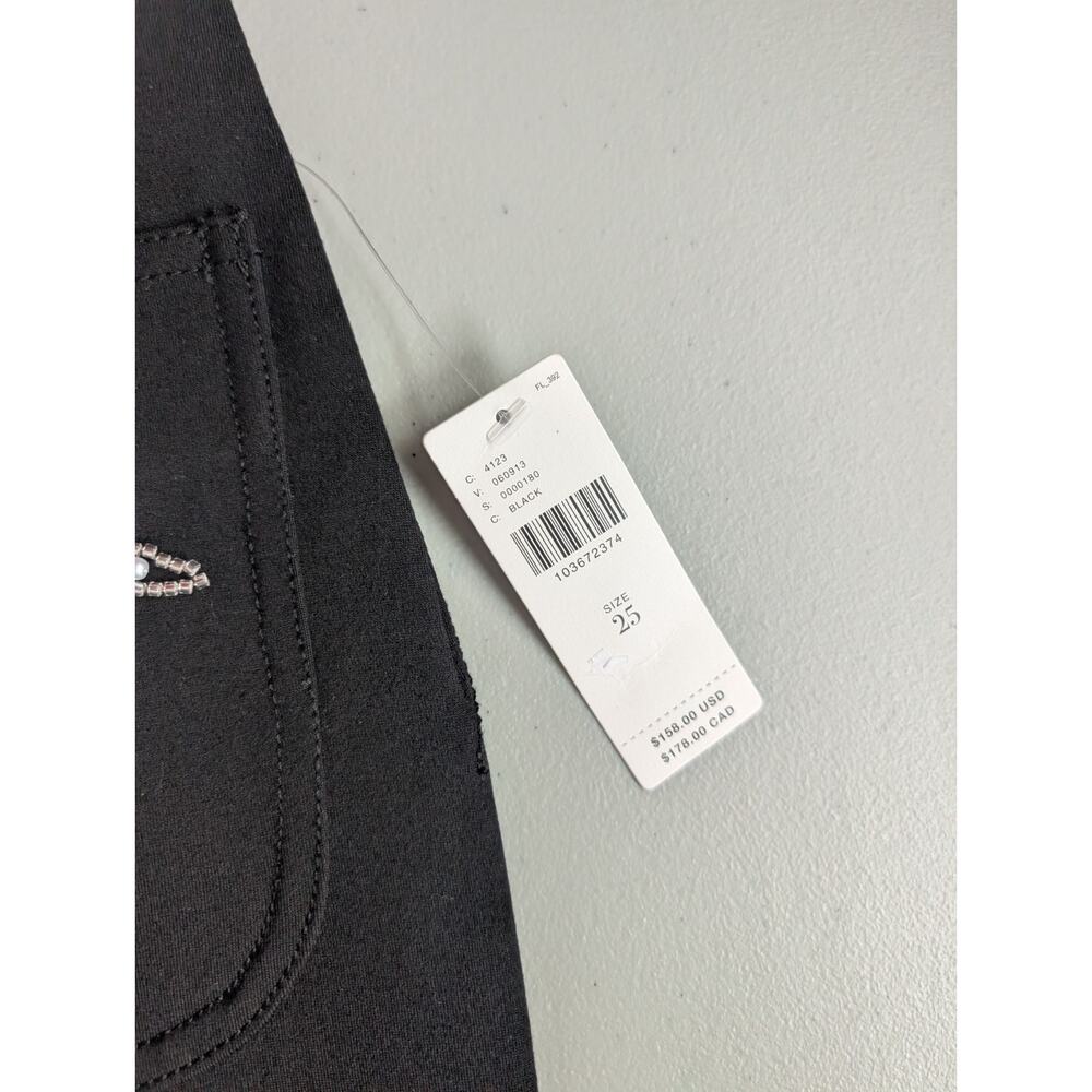 NWT Maeve The Colette Full-Length Embroidered Pocket Pants Sz 25 Black #7A609 - Picture 7 of 12
